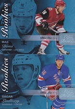 15-16 Fleer Showcase Oscar Lindberg /199 Rookie Blue Ice Flair NY Rangers 2015
