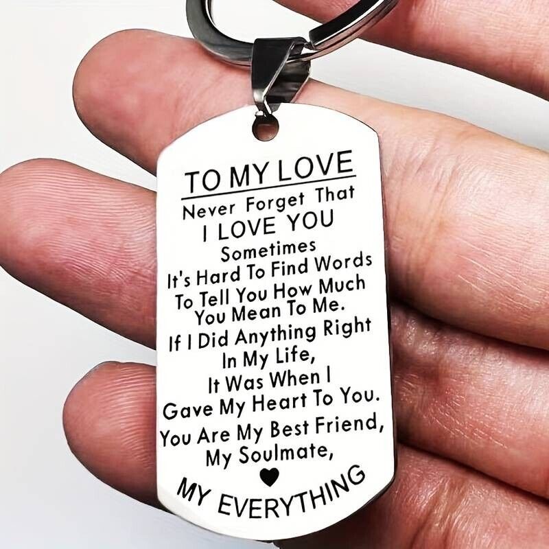 To My Love. Romantic Keyring Gift Girlfriend Boyfriend Husband Wife Anniversary