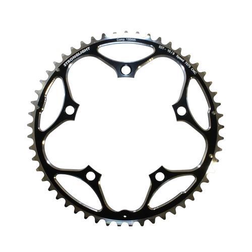 Plateau route 53 dents Stronglight noir 130mm pour vos entraînements d'été