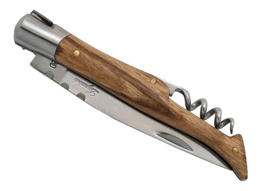 Baladeo Laguiole 120mm Zebra Wood Handle Corkscrew Knife