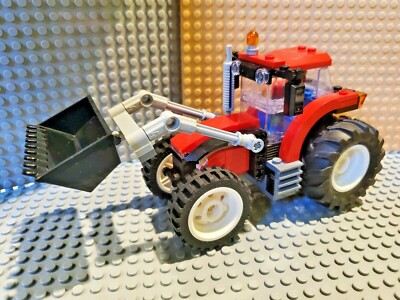Lego Farm Tractor w/Bucket Minifig