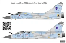 1/72 BSModelle 720577 Decals Dassault Mirage 2000 Ukrainian AF