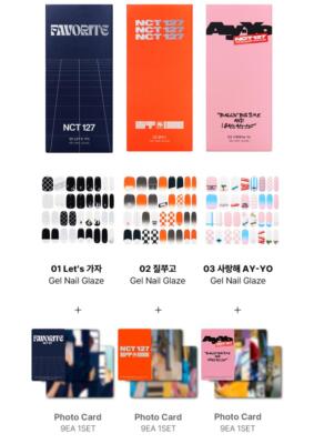 NCT127 イリチル ジェルネイル トレカセット NCT 127 X AMOREPACIFIC SMTOWN OFFICIAL MD GOODS GEL NAIL GLAZE +