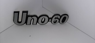 Uno 60 scritta targa plastica Fiat Uno plastic written plate | eBay
