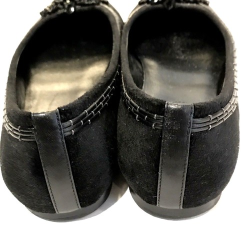 Planos de ballet Cole Han talla 6,5 cuero gamuza con cuentas flor embellecidos para mujer - Imagen 5 de 10