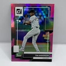 2022 Panini Donruss Baseball Tim Anderson Base #179 Holo Pink Parallel