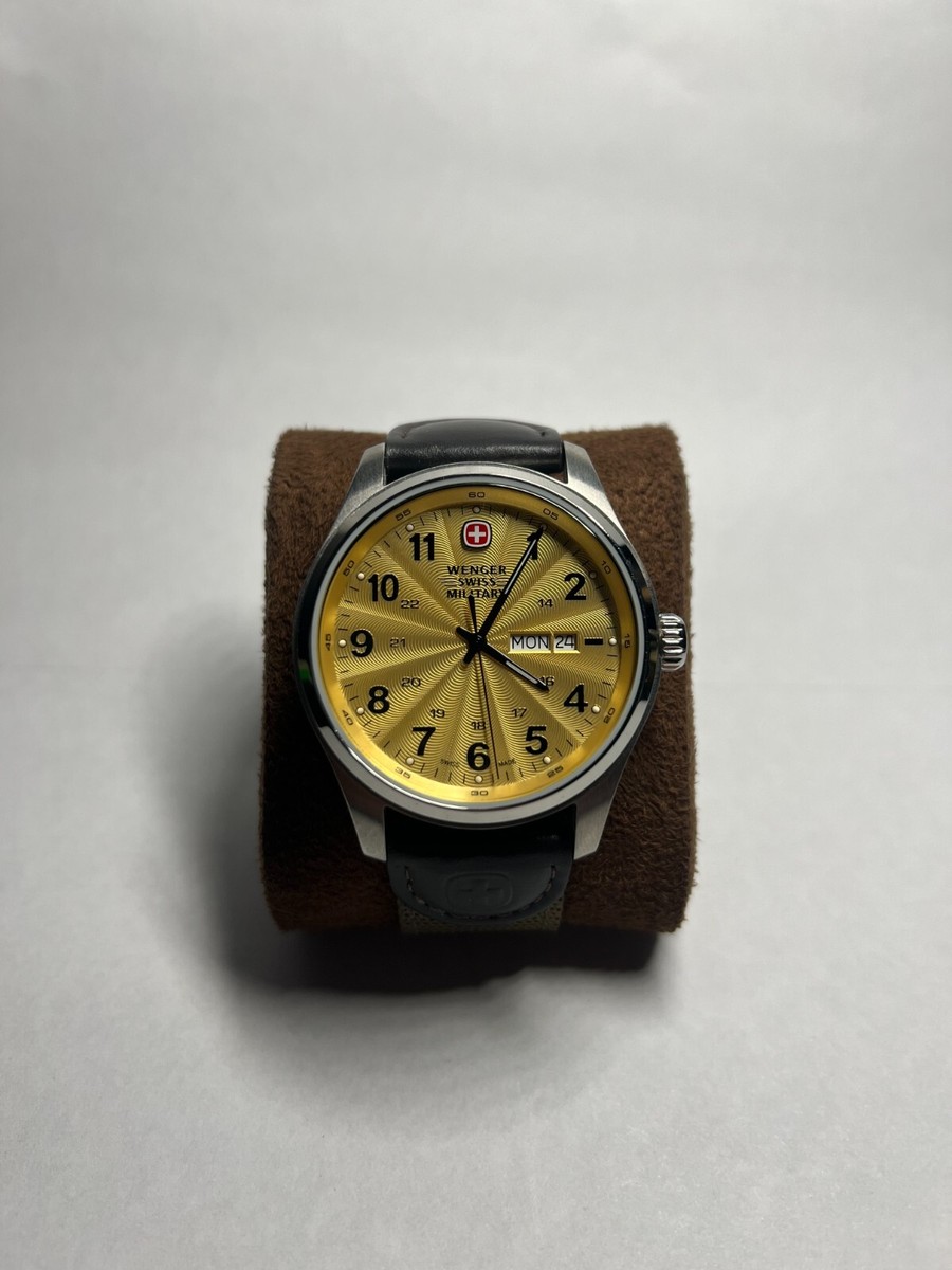 Wenger Watch 7920x, Beautiful Gold colored dial. Full functional