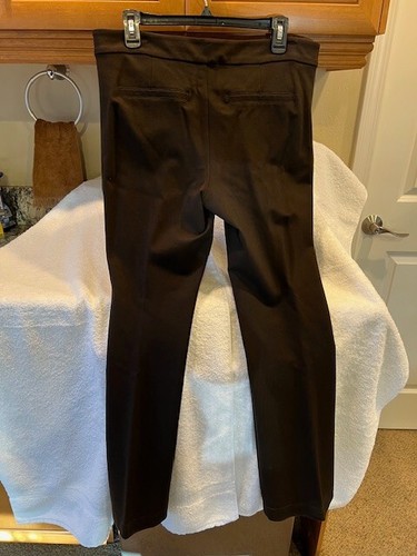 NYDJ Marilyn Straight Size 10P Women’s Pants Brown Ponte Knit Lift Tuck Stretch - Picture 6 of 6