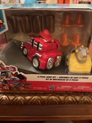 Transformers Rescue Bots Academy 11 Piece Jump Set HEATWAVE & GRIMLOCK