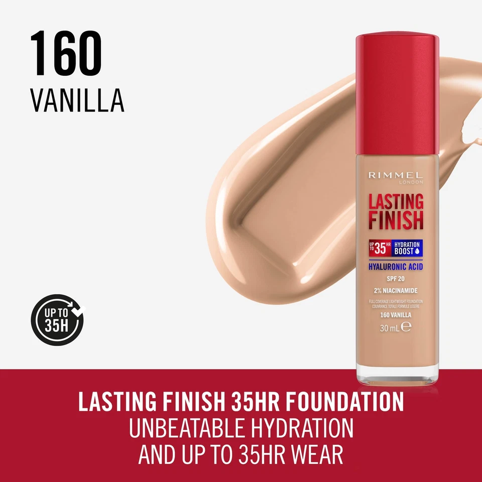 Lasting Finish 35 Hour 160 Vanilla langanhaltend feuchtigkeitsspendend vegane... - Bild 2 von 4