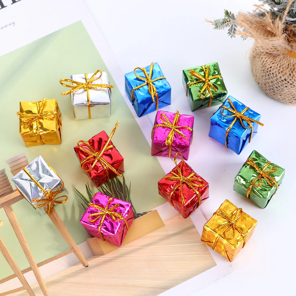 24pcs miniture mini christmas gift mini presents for crafts