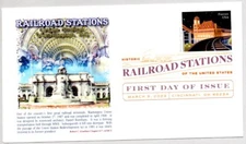 #5759 RICHMOND VIRGINIA  RAILROAD STATION FIRST DAY OF ISSUE, COLOR CANCEL FDC