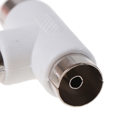 2pc 2 Way TV T Splitter Aerial Coaxial Cable Male to 2 Female Connectors Ad3C$i - Zdjęcie 4 z 12