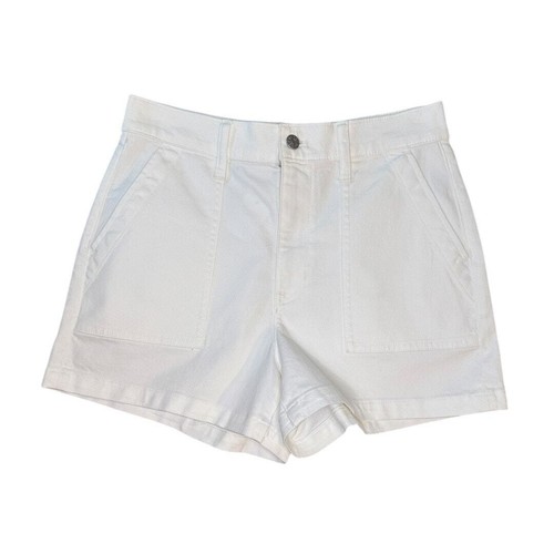 NEW J. Crew Women’s Size 6 (28) Optic White Wash White Utility Denim Short NWT