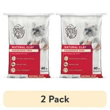 (2 pack) Special Kitty Unscented Non-Clumping Natural Clay Litter, 40 lbs