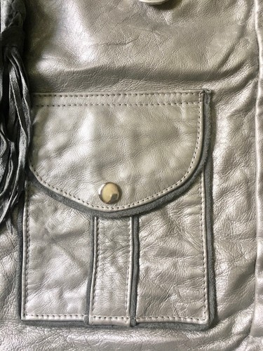 MOGIL (Australien): Shopper aus weichem Leder, 3 Außentaschen, Wildleder-Seilband - Bild 3 von 6