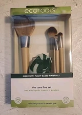 EcoTools Core Five Makeup Brush and Sponge Kit Essential Eco Friendly Brushes