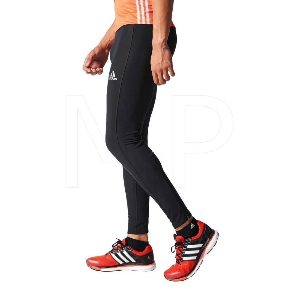 New Adidas Men’s Sequencials CLIMAHEAT Running Tights Black Size 2XL - Image 3 of 4