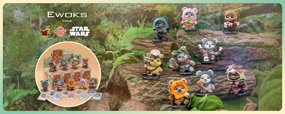 Hot Toys Star Wars Cosbi Ewoks Figure 1 blind box contains 8