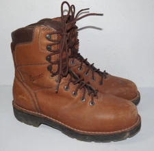 Danner Workman GTX 8" Brown AT Leather Boots Mens Sz 11.5 GoreTex Safety Toe