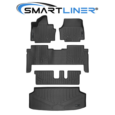 SMARTLINER Custom Fit Floor Mats 3 Row Cargo Liner Set OEM TPE 2024-2025 Kia EV9