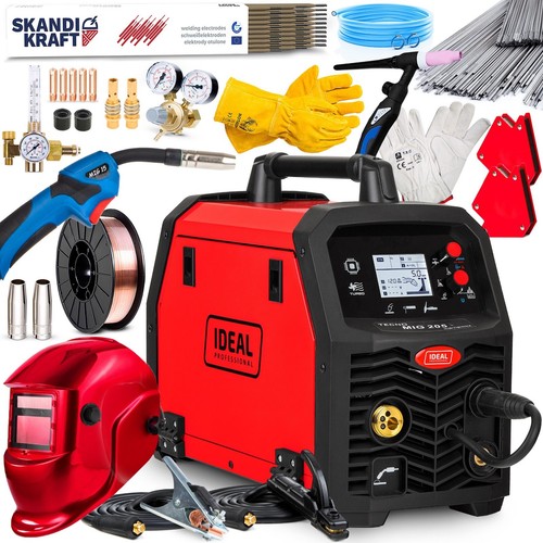 Fully synergistic MIG MAG welding machine aluminium combination protective gas TIG MMA inverter 200A - Picture 13 of 13