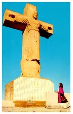 Postcard TX Cristo Rey Mt The Christ of the Rockies Statue  by Urbici Soler
