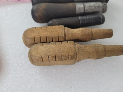 (5 Mixed Lot) Vintage/Antique Wooden Handles (1) Lutz File Tool Co. + Misc. - Picture 3 of 6