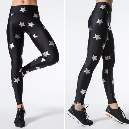 Terez Silver Star Foil Leggings Tall 