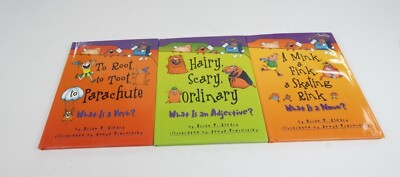 Brian Cleary Picture Book Lot of 3 What is a Noun, Adjective, &Verb. pre-owned.