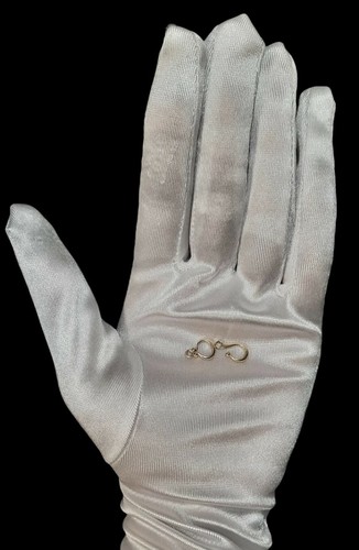 14K Solid Gold Ball-End Hook & Eye Clasp with Bead Details and Ball End USA - Picture 10 of 12