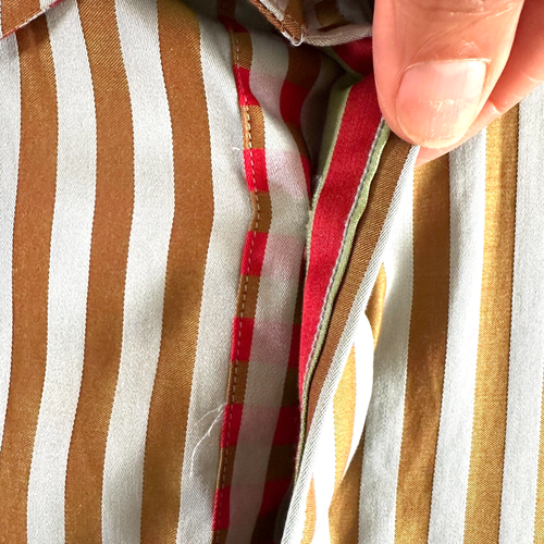 Robert Graham Button Hemd Herren Medium Metallic Glanz gestreift grün blau rot - Bild 8 von 23