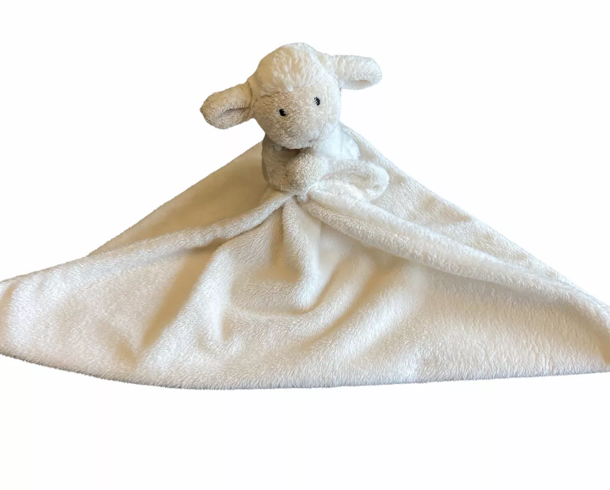 Little Jellycat Lamb Lovey Security Blanket Baby Plush Sheep Toy Cream