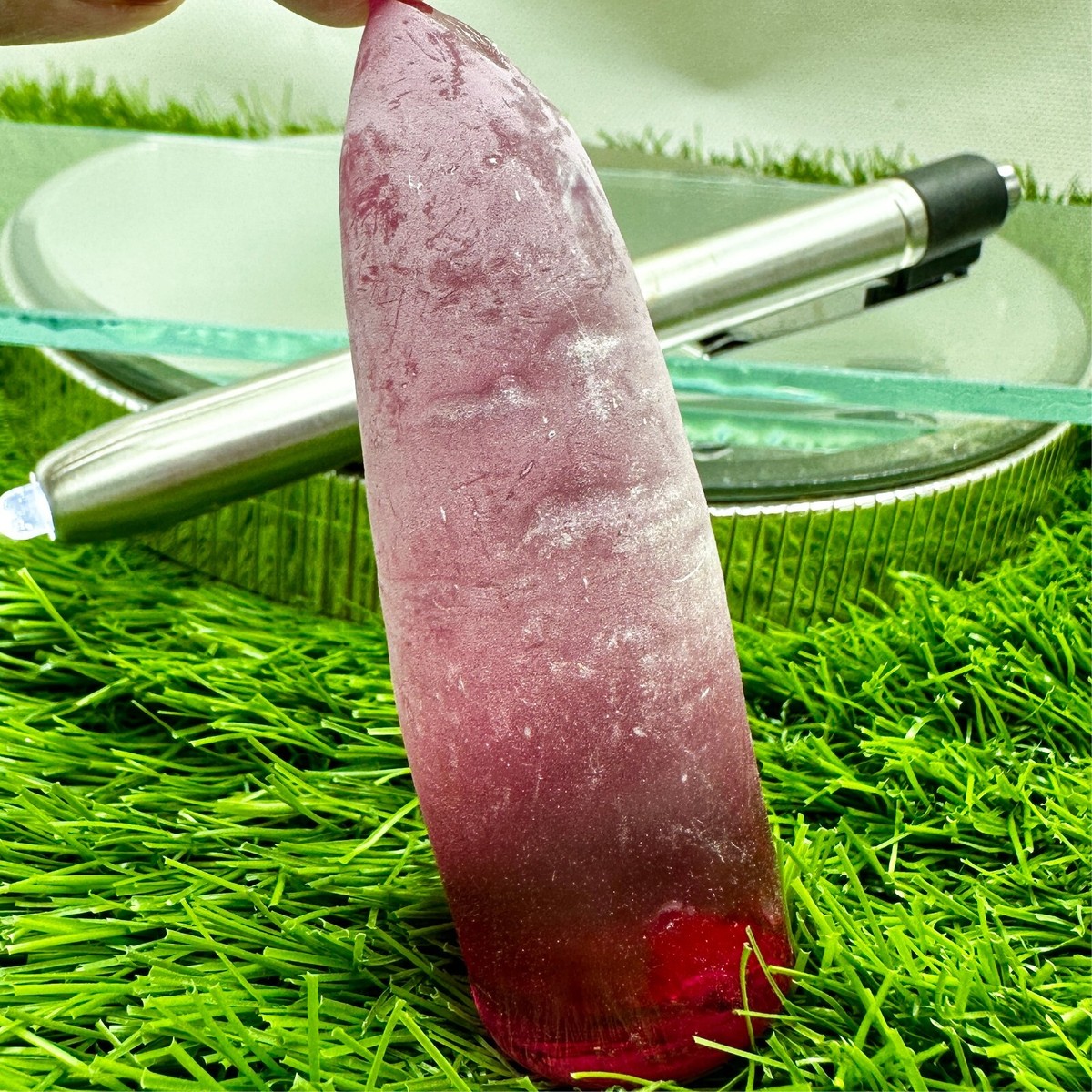 自家製 Corundum Ruby Genuine 300 Ct Natural Pink Red Corundum Raw Ruby Crystal Rough