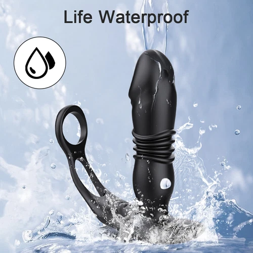 Thrusting Anal Butt Plug Dildo Vibrator Prostate Massager Sex Toys for Men Women - Picture 8 of 45