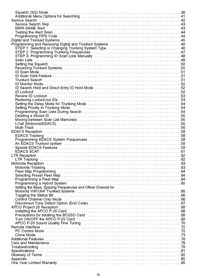 Uniden Bearcat BC785D Instructions Operating Manual User Guide COIL BOUND - Image 2 of 3