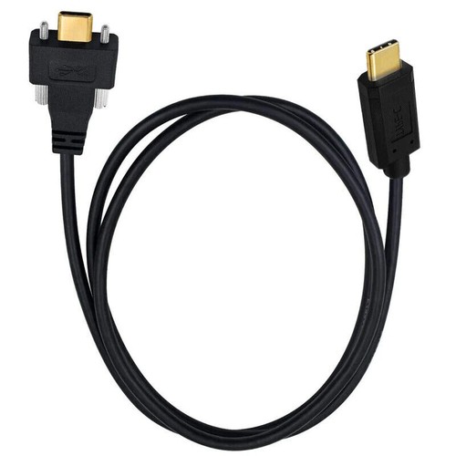 Carga de datos macho Wonderwires USB-C macho a USB-C 3.1 con montaje de panel de tornillo - Imagen 6 de 7