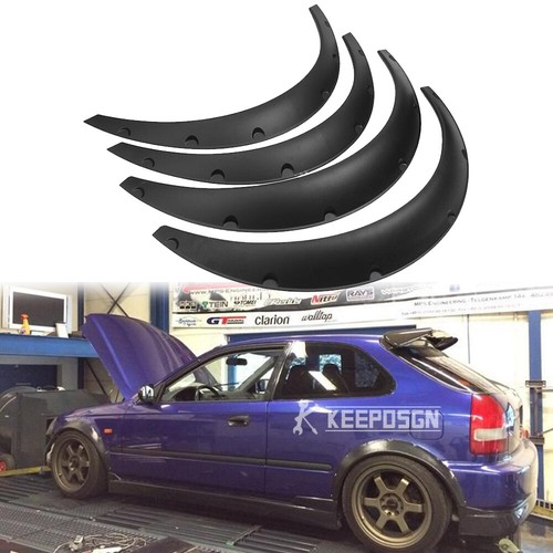 Fender Flares Mudguard Wheel Arches Cover Protect 32" For Honda Civic EJ EK EG - Afbeelding 1 van 12