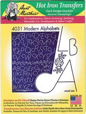 Modern Alphabets Aunt Martha's Hot Iron Embroidery Transfer 4031