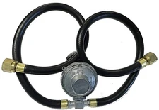 Master Forge Flame Gas Grill  21" Dual LP Propane Regulator & Two Hoses QCC1 New