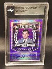John Schuerholz SIGNED 2018 Leaf Sports Heros Card Auto Autographed Signed #1/1