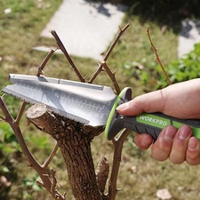 WORKPRO Hori Hori Garden Knife 7" Stainless Steel Blade Cutting Edge Weed Puller