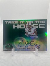Courtland Sutton 2018 Leaf Valiant Take it to the House Green RC Auto #26/60
