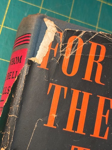 For Whom The Bell Tolls / Ernest Hemingway / 1945 HC POOR CONDITION READING COPY - Picture 2 of 17