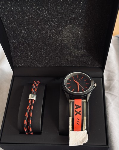 Armani Exchange Herrenuhr Geschenkset AX7102 Geschenk für Ihn Weihnachten Original