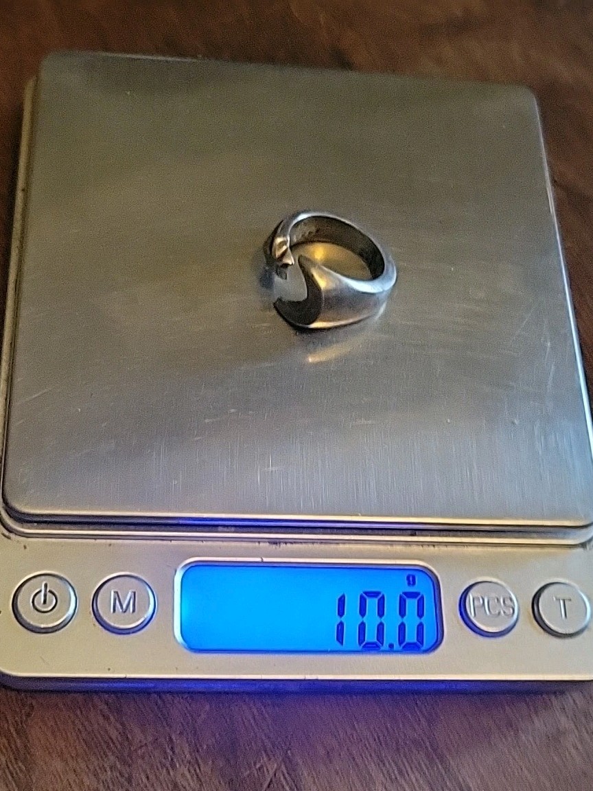 Vintage MEXICO Hefty Solid Sterling Silver Cresce… - image 10