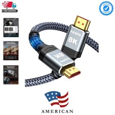 8K 60 Long HDMI Cable 15FT, 48Gbps High Speed HDMI to HDMI 2.1