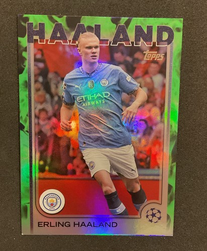 2025 Topps Erling Haaland #9 Green Foilboard /199 (#'d)