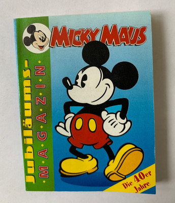 Mini Mickey Mouse Anniversary Magazine ''The 1940s'' approx. 8 x 6 cm