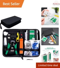 9-in-1 Network Cable Crimping Tool Kit with Network Tester Connectors